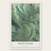 West Taylor, Pennsylvania map print, the full design