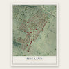 Pine Lawn, Missouri map print, the full design