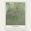 Gunnison, Utah map print, the full design