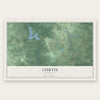 Curtis, Michigan map print, the full design