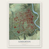 Lehighton, Pennsylvania map print, the full design