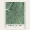 Town of New Paltz, New York map print, the full design