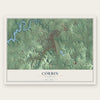 Corbin, Kentucky map print, the full design