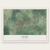 Pearl, Mississippi map print, the full design