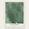 Jacksonburg, Ohio map print, the full design