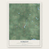 Forest, Genesee County, Michigan map print, the full design