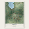 Russell, Minnesota map print, the full design