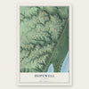 Hopewell, Illinois map print, the full design