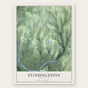 Standing Stone, Pennsylvania map print, the full design