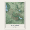 South Run, Virginia map print, the full design