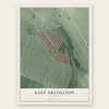 East Arlington, Maryland map print, the full design