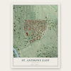 St. Anthony East, Minnesota map print, the full design