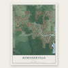 Reminderville, Ohio map print, the full design