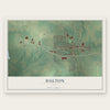 Dalton, Ohio map print, the full design
