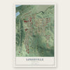 Louisville, Nebraska map print, the full design