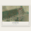 Coahoma, Texas map print, the full design
