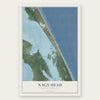 Nags Head, North Carolina map print, the full design