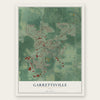 Garrettsville, Ohio map print, the full design