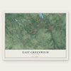 East Greenwich, New Jersey map print, the full design