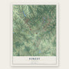 Forest, Virginia map print, the full design