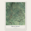 Brian Head, Utah map print, the full design