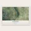 Newport, Arkansas map print, the full design
