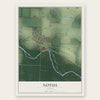 Notus, Idaho map print, the full design
