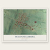 McConnellsburg, Pennsylvania map print, the full design