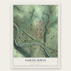 North Irwin, Pennsylvania map print, the full design