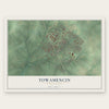 Towamencin, Pennsylvania map print, the full design