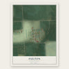 Fulton, South Dakota map print, the full design