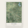 St. Paul, Missouri map print, the full design