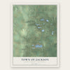 Town of Jackson, Adams County, Wisconsin map print, the full design