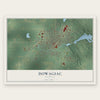 Dowagiac, Michigan map print, the full design