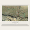 Kahlotus, Washington map print, the full design