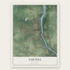 Sartell, Minnesota map print, the full design