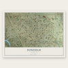 Foxfield, Colorado map print, the full design