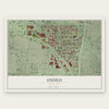 Osseo, Minnesota map print, the full design