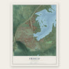 Frisco, Colorado map print, the full design