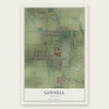 Gosnell, Arkansas map print, the full design