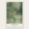 Palestine, Arkansas map print, the full design