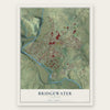 Bridgewater, Virginia map print, the full design