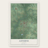 Luverne, Alabama map print, the full design