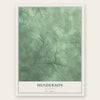 Henderson, Michigan map print, the full design