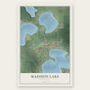 Madison Lake, Minnesota map print, the full design