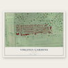 Virginia Gardens, Florida map print, the full design