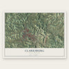 Clarksburg, West Virginia map print, the full design