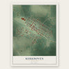 Kerkhoven, Minnesota map print, the full design