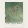 White Sulphur Springs, Montana map print, the full design