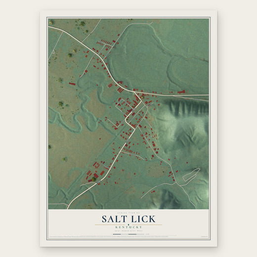 Salt Lick, Kentucky map print, the full design